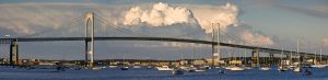 MPX64 - Newport Bridge and Clouds - Unframed Print - 14" x 60"